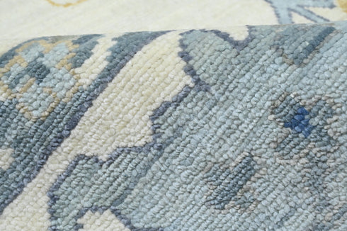 10 X 14 Ft Indian Hand Knotted Oushak Design Oriental Area Rug #IndoorRug #LOOMTOROOM #100%HANDMADERUG